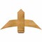 Ekena Millwork Bellingham Rough Sawn Timber Gable Bracket, Western Red Cedar, 36"W x 18"H x 2"D x 6"F, 12/12 Pitch GBW036X18X0206BEL00RWR - alternate 1